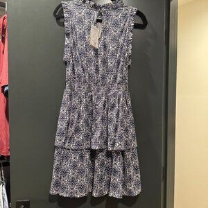 Boden Smocked Waist Sleeveless Mini Dress